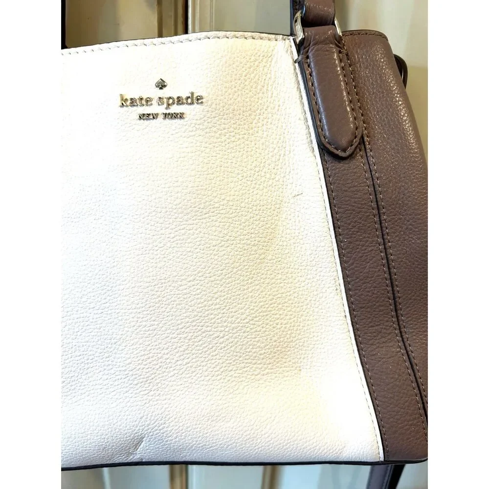 Kate Spade Triple Compartment Leather Satchel - EUC